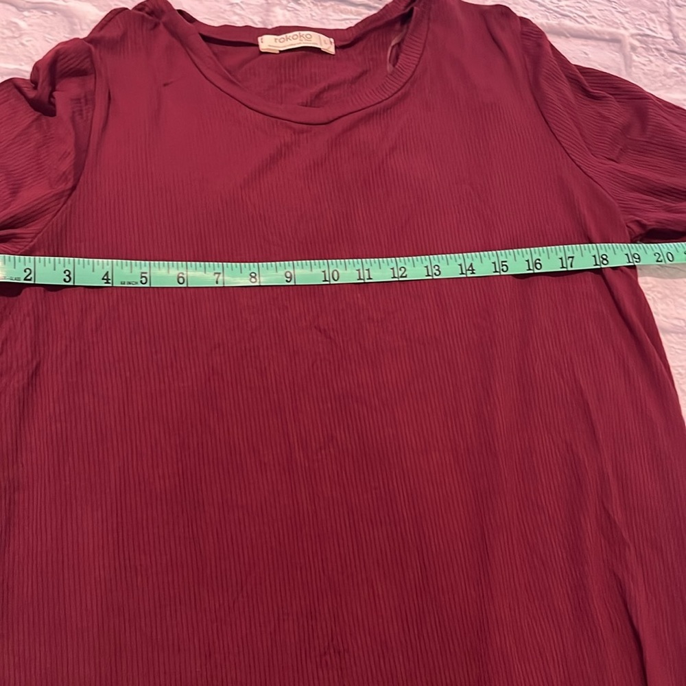 Rokoko Long Sleeve Shift mini dress Sz L - Picture 5 of 9